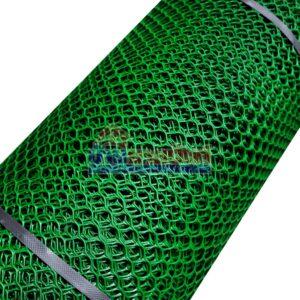 169270ff22403bd0c59fc302887d6702 ตาข่าย PVC 17mm สีเขียว 90x30 (ตาหกเหลี่ยม)