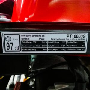 4250fb7fc825fc6c66304fd1018f2d4f เครื่องปั่นไฟเบนซิน MAGNUM PT10000G PHANTHERS 7.0KW สีแดง