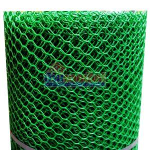 4f8a36dd9a6af1dd36c6b4736e90d6b5 ตาข่าย PVC 17mm สีเขียว 90x30 (ตาหกเหลี่ยม)